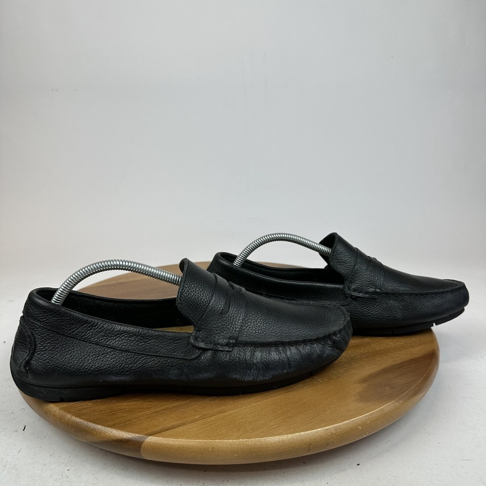 Mens Marc Joseph New York Black‎ Leather Driving Penny Loafers Size 9.5 M GUC